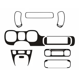 Fiat Panda 2013-2023 3D Interior Dashboard Trim Kit Dash Trim Dekor 10-Parts 2