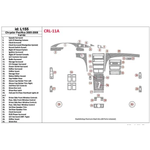 Chrysler Pacifica 2005-UP Full Set Interior BD Dash Trim Kit