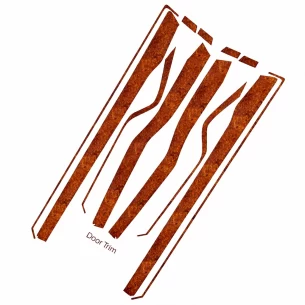 TESLA MODEL X 2016-2018 3D Interior Dashboard Trim Kit Dash Trim Dekor 8-Parts 2