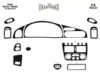 Fiat Palio-Siena 01.98-03.02 3D Interior Dashboard Trim Kit Dash Trim Dekor 13-Parts - 2 - Interior Dash Trim Kit Fiat Palio-Siena 01.98-03.02 3D Interior Dashboard Trim Kit Dash Trim Dekor 13-Parts - 2 - Interior Dash Trim Kit