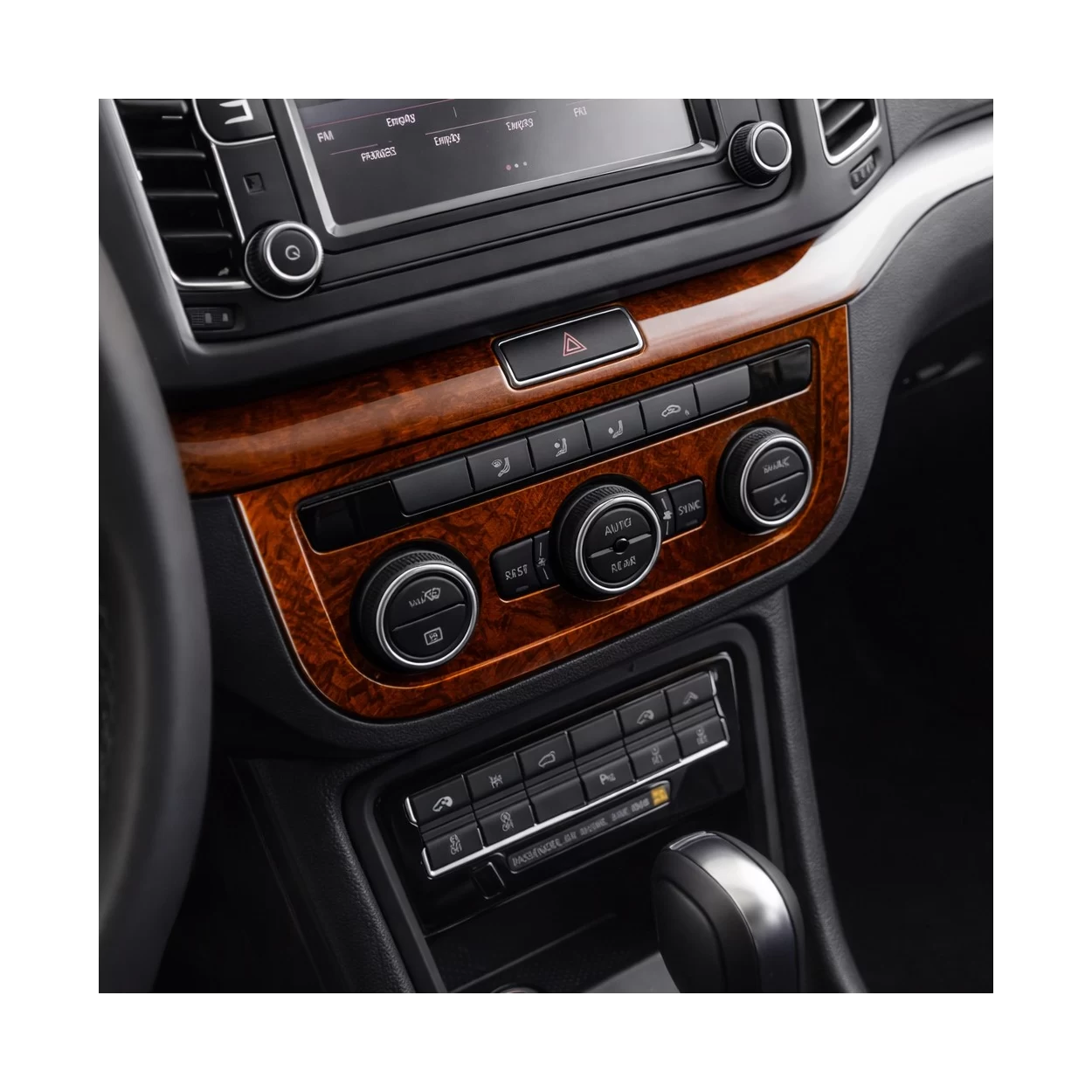 Volkswagen Sharan 2010-2023 3D Interior Dashboard Trim Kit Dash Trim Dekor 4-Parts