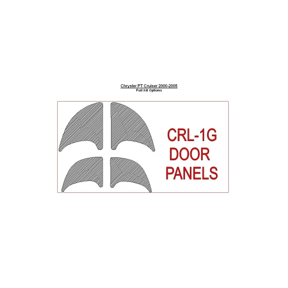 Chrysler PT Cruiser 2001-2005 Door panels, 4 Parts set Interior BD Dash Trim Kit