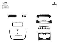 Fiat Punto 09.99-07.05 3D Interior Dashboard Trim Kit Dash Trim Dekor 9-Parts - 2 - Interior Dash Trim Kit Fiat Punto 09.99-07.05 3D Interior Dashboard Trim Kit Dash Trim Dekor 9-Parts - 2 - Interior Dash Trim Kit