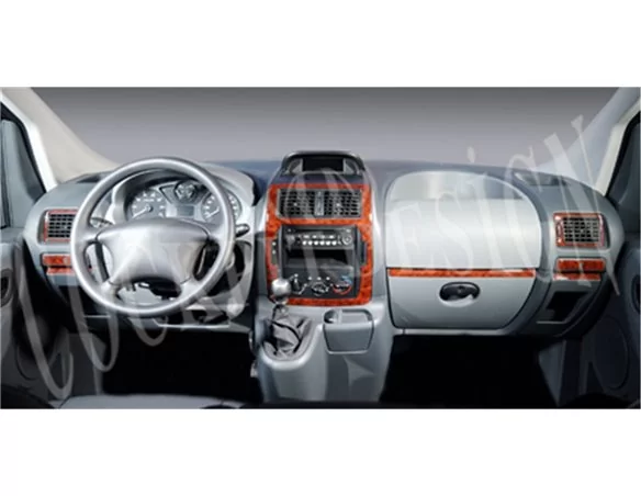 Fiat Scudo 01.2007 3D Interior Dashboard Trim Kit Dash Trim Dekor 12-Parts - 1 - Interior Dash Trim Kit