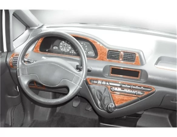 Fiat Scudo 01.96-12.06 3D Interior Dashboard Trim Kit Dash Trim Dekor 9-Parts - 1 - Interior Dash Trim Kit