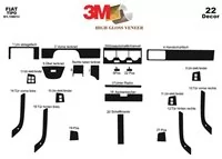 Fiat Tipo 01.91-05.95 3D Interior Dashboard Trim Kit Dash Trim Dekor 22-Parts - 2 - Interior Dash Trim Kit Fiat Tipo 01.91-05.95 3D Interior Dashboard Trim Kit Dash Trim Dekor 22-Parts - 2 - Interior Dash Trim Kit