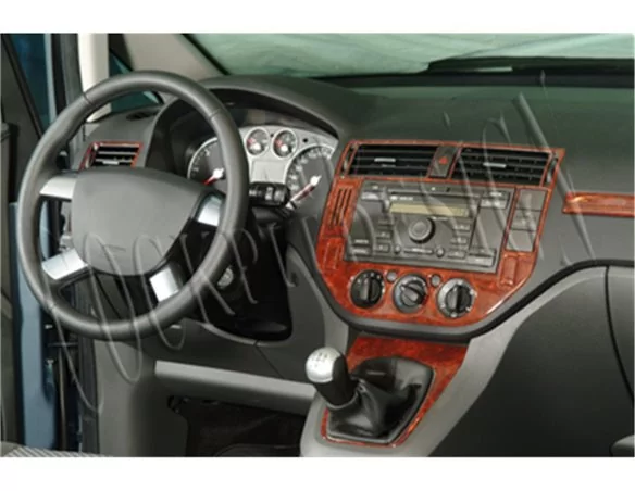 Ford C Max 01.04-09.10 3D Interior Dashboard Trim Kit Dash Trim Dekor 12-Parts - 1 - Interior Dash Trim Kit