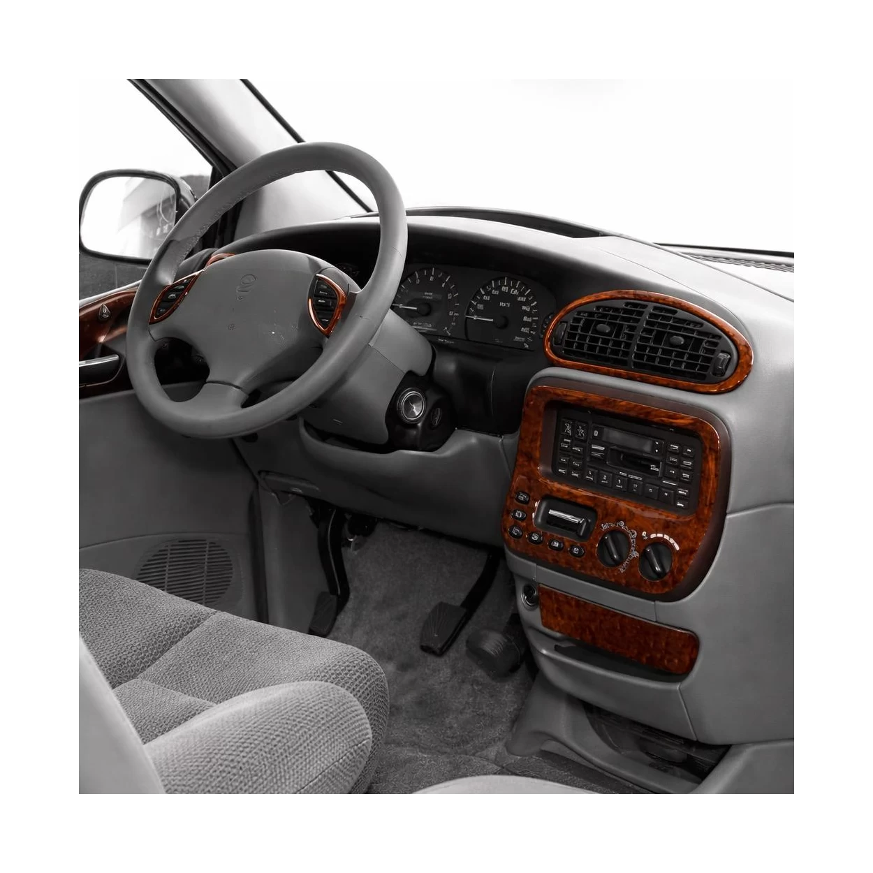 Chrysler Voyager 01.96-02.01 3D Interior Dashboard Trim Kit Dash Trim Dekor 12-Parts