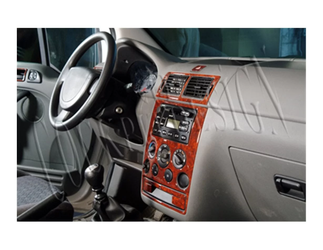 Ford Connect GLX 06.02-09.06 3D Interior Dashboard Trim Kit Dash Trim Dekor 21-Parts - 1 - Interior Dash Trim Kit