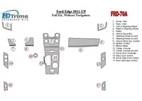 Ford Edge 2011-UP Interior BD Dash Trim Kit - 1 - Interior Dash Trim Kit Ford Edge 2011-UP Interior BD Dash Trim Kit - 1 - Interior Dash Trim Kit