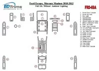 Ford Escape 2010-2012 Full Set Without lighting Ambient lighting Interior BD Dash Trim Kit - 1 - Interior Dash Trim Kit Ford Escape 2010-2012 Full Set Without lighting Ambient lighting Interior BD Dash Trim Kit - 1 - Interior Dash Trim Kit