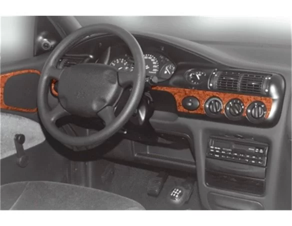 Ford Escord 02.95-02.00 3D Interior Dashboard Trim Kit Dash Trim Dekor 12-Parts - 1 - Interior Dash Trim Kit