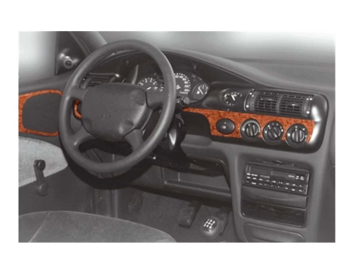 Ford Escord 02.95-02.00 3D Interior Dashboard Trim Kit Dash Trim Dekor 12-Parts - 1 - Interior Dash Trim Kit