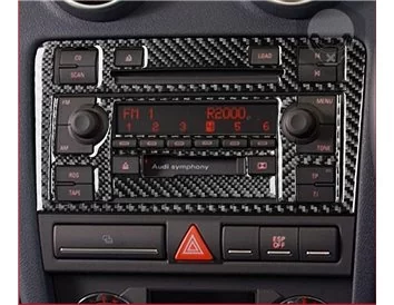 Audi A3 Typ 8P 2006-2014 3D Interior Dashboard Trim Kit Dash Trim Dekor 31-Parts - 7 - Interior Dash Trim Kit