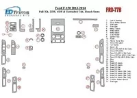 Ford F-150 2013-UP Full Set, Driver Bench Interior BD Dash Trim Kit - 1 - Interior Dash Trim Kit Ford F-150 2013-UP Full Set, Driver Bench Interior BD Dash Trim Kit - 1 - Interior Dash Trim Kit