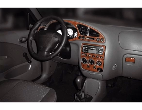 Ford Fiesta 08.99-02.02 3D Interior Dashboard Trim Kit Dash Trim Dekor 13-Parts - 1 - Interior Dash Trim Kit