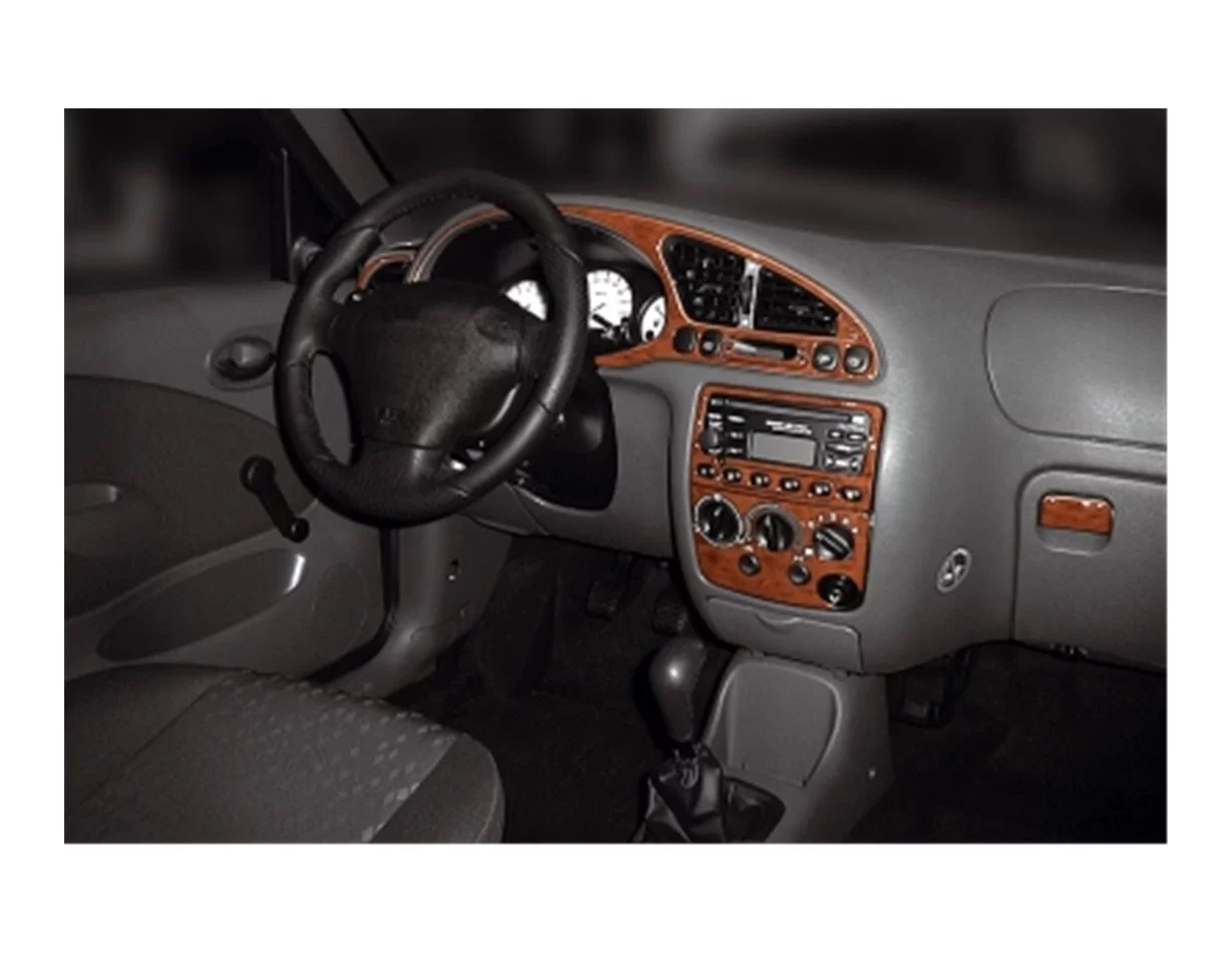 Ford Fiesta 08.99-02.02 3D Interior Dashboard Trim Kit Dash Trim Dekor 13-Parts - 1 - Interior Dash Trim Kit