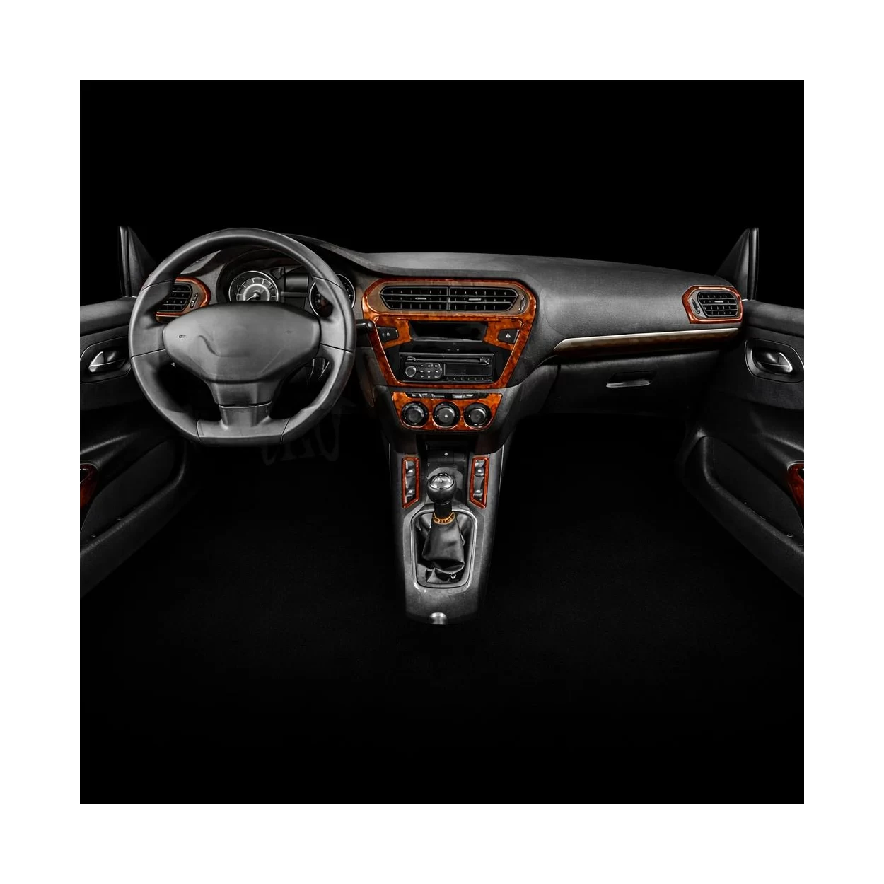 Citroen Elys?e 01.2010 3D Interior Dashboard Trim Kit Dash Trim Dekor 12-Parts