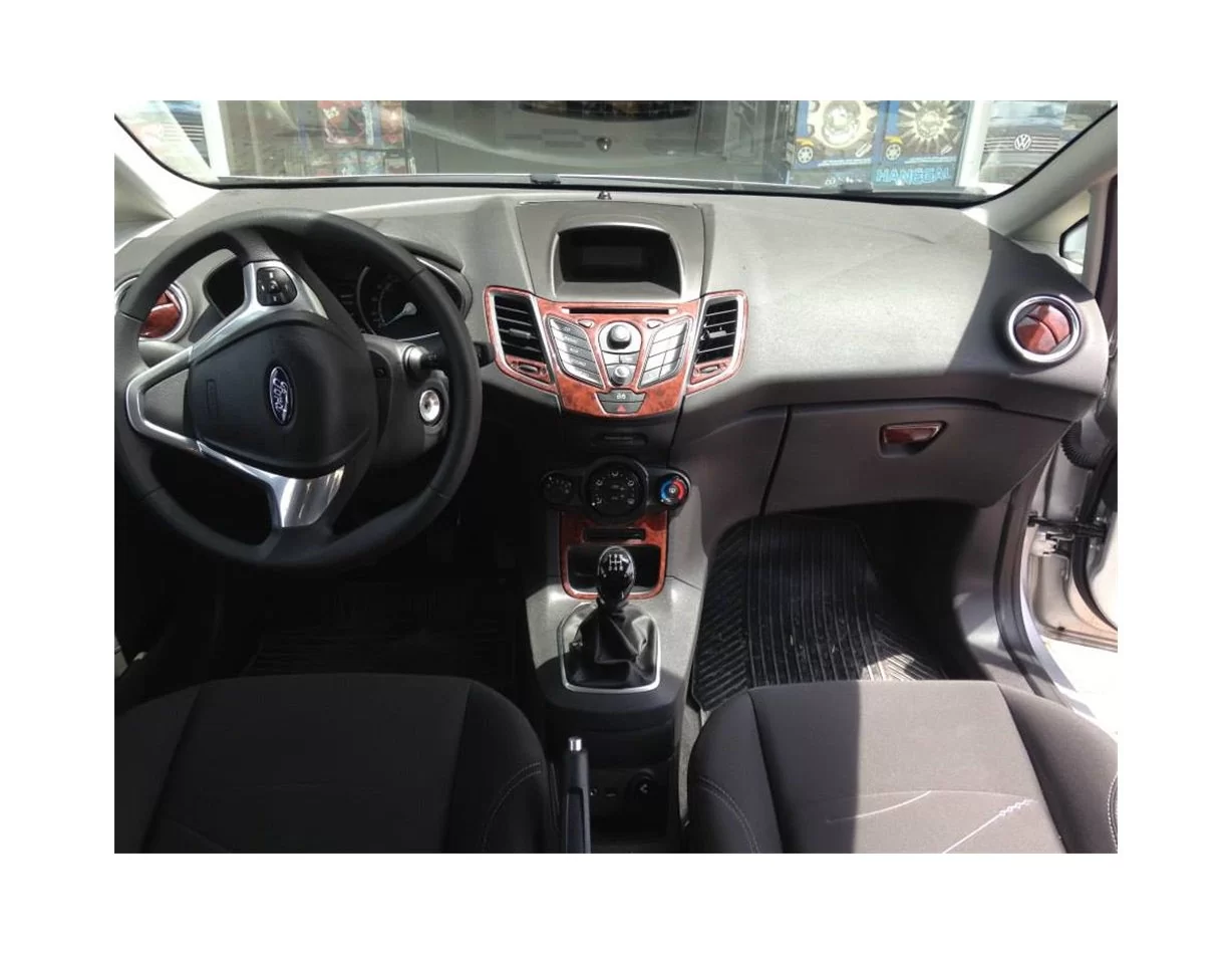 Ford Fiesta 10.2010 3D Interior Dashboard Trim Kit Dash Trim Dekor 22-Parts - 1 - Interior Dash Trim Kit