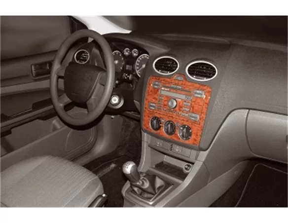 Ford Focus 09.04-09.10 3D Interior Dashboard Trim Kit Dash Trim Dekor 5-Parts - 1 - Interior Dash Trim Kit