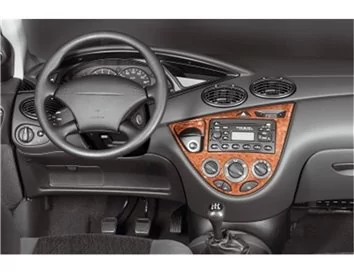 Ford Focus 09.98-08.04 3D Interior Dashboard Trim Kit Dash Trim Dekor 7-Parts - 1 - Interior Dash Trim Kit