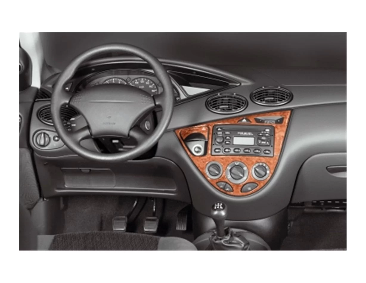 Ford Focus 09.98-08.04 3D Interior Dashboard Trim Kit Dash Trim Dekor 7-Parts - 1 - Interior Dash Trim Kit