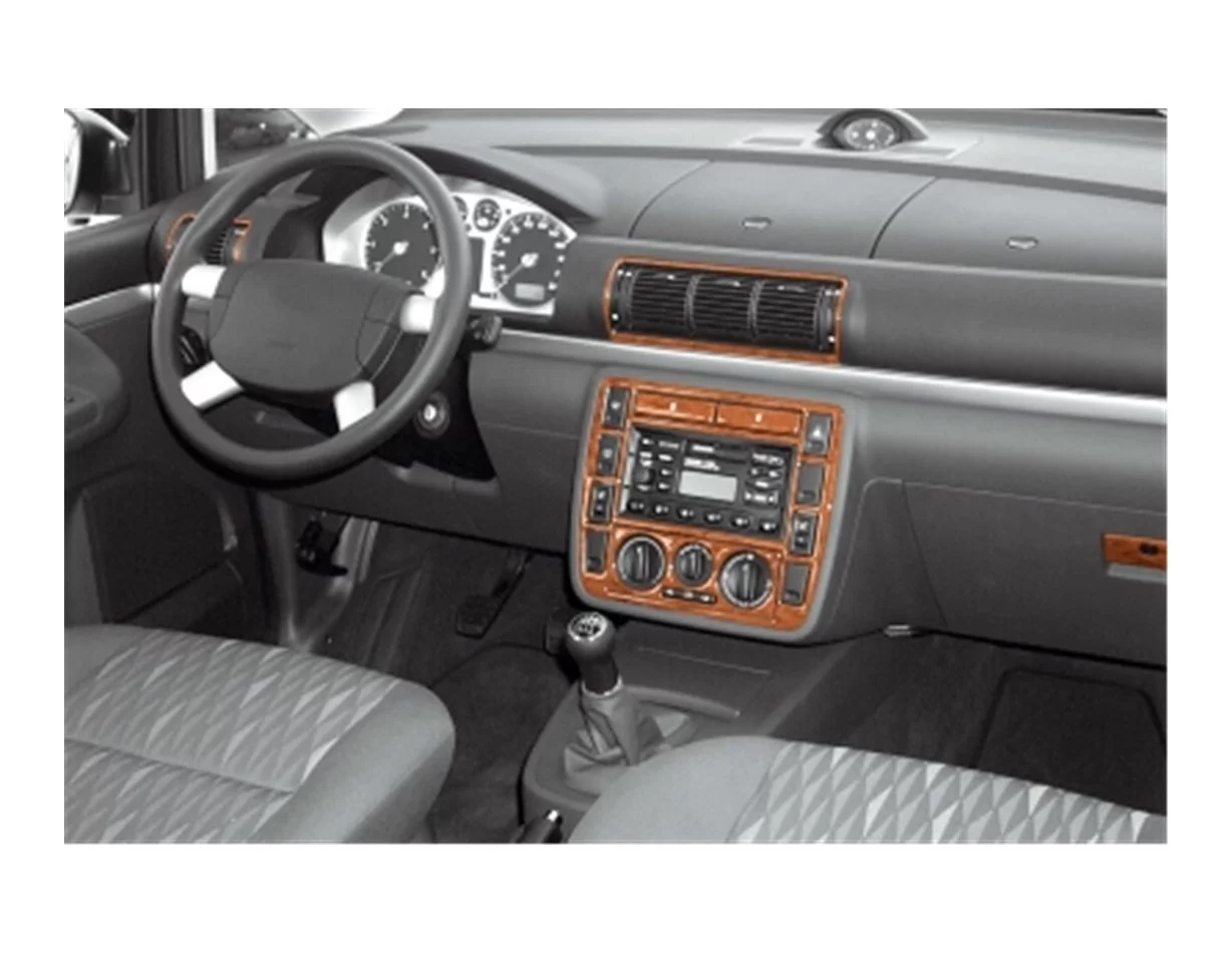 Ford Galaxi 04.2000 3D Interior Dashboard Trim Kit Dash Trim Dekor 10-Parts - 1 - Interior Dash Trim Kit