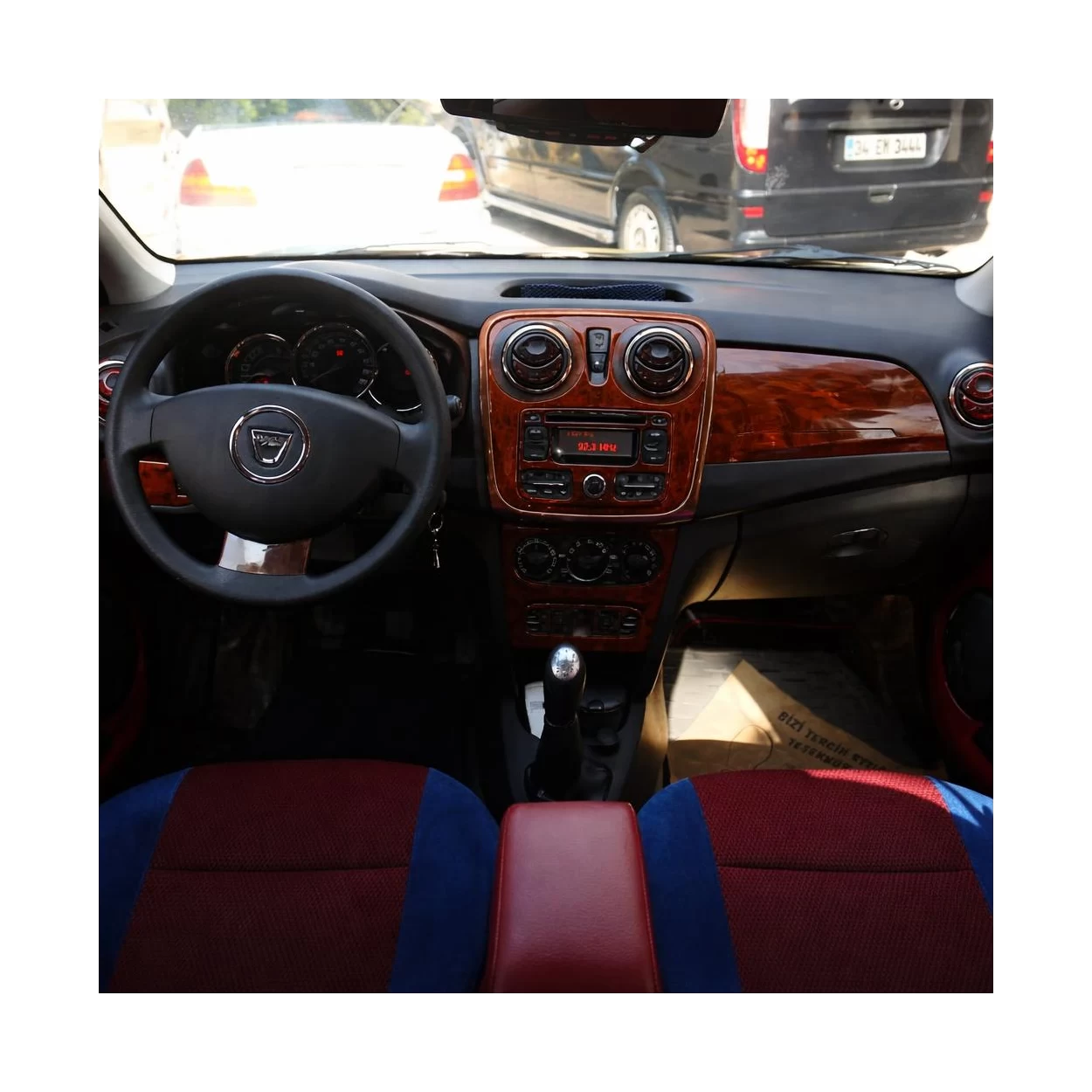 Dacia Dokker 01.2013 3D Interior Dashboard Trim Kit Dash Trim Dekor 21-Parts