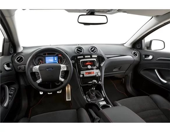Ford Mondeo 01.08-12.11 3D Interior Dashboard Trim Kit Dash Trim Dekor 18-Parts - 1 - Interior Dash Trim Kit