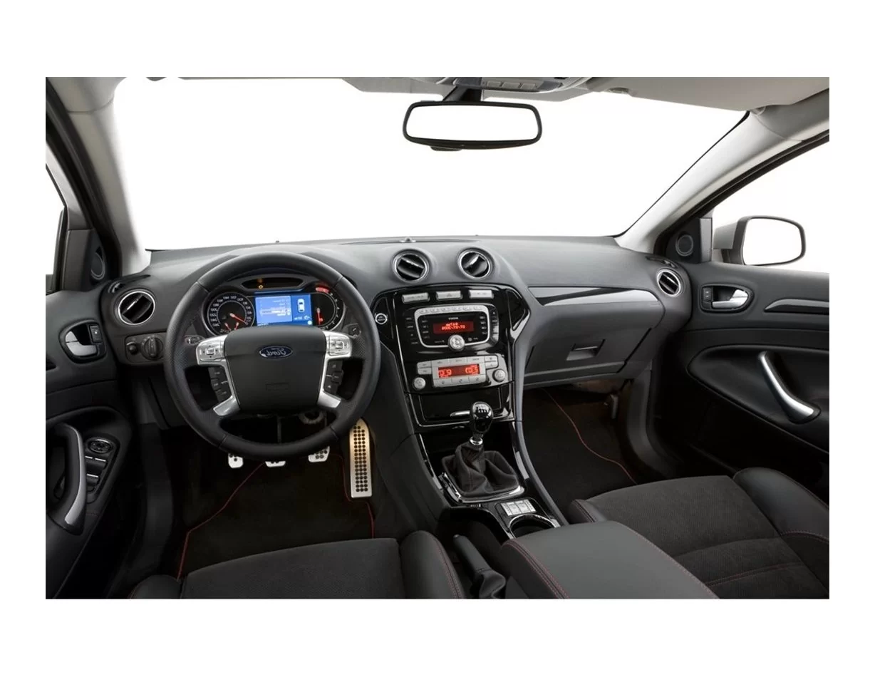 Ford Mondeo 01.08-12.11 3D Interior Dashboard Trim Kit Dash Trim Dekor 18-Parts - 1 - Interior Dash Trim Kit