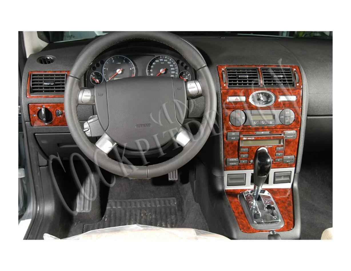Ford Mondeo 06.03-06.06 3D Interior Dashboard Trim Kit Dash Trim Dekor 13-Parts - 1 - Interior Dash Trim Kit