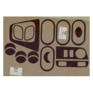 Dacia Lodgy 01.2010 3D Interior Dashboard Trim Kit Dash Trim Dekor 17-Parts 2