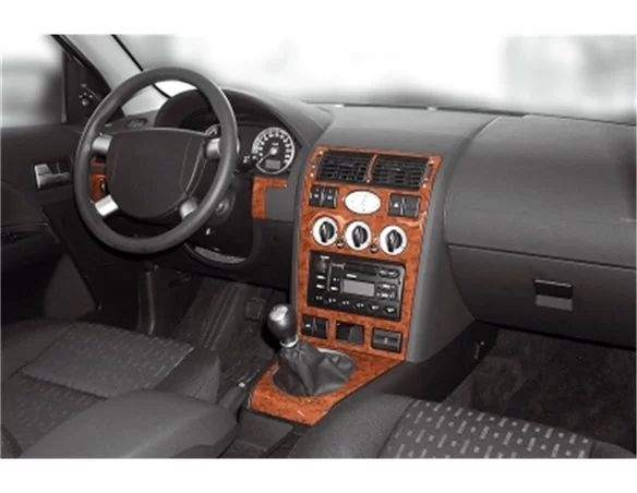 Ford Mondeo 10.00-05.03 3D Interior Dashboard Trim Kit Dash Trim Dekor 8-Parts - 1 - Interior Dash Trim Kit