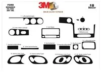 Ford Mondeo 10.96-09.00 3D Interior Dashboard Trim Kit Dash Trim Dekor 18-Parts - 2 - Interior Dash Trim Kit Ford Mondeo 10.96-09.00 3D Interior Dashboard Trim Kit Dash Trim Dekor 18-Parts - 2 - Interior Dash Trim Kit