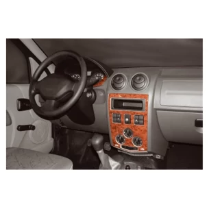 Dacia Logan 04.05-09.09 3D Interior Dashboard Trim Kit Dash Trim Dekor 20-Parts