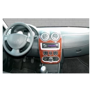 Dacia Sandero-Logan 07.08-12.09 3D Interior Dashboard Trim Kit Dash Trim Dekor 18-Parts