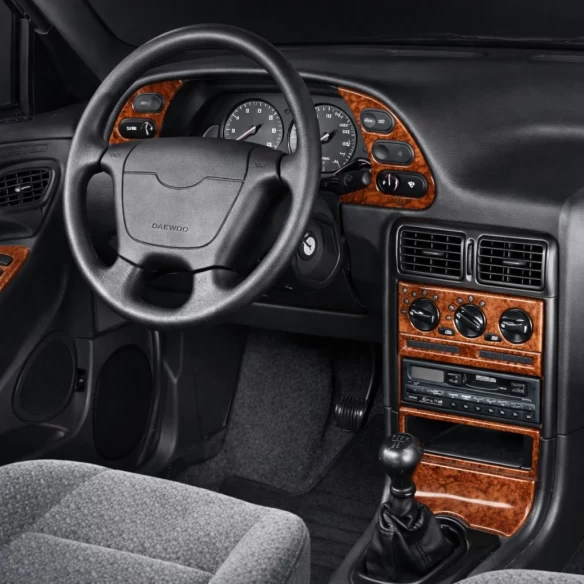 Daewoo Espero 02.95-01.98 3D Interior Dashboard Trim Kit Dash Trim Dekor 11-Parts