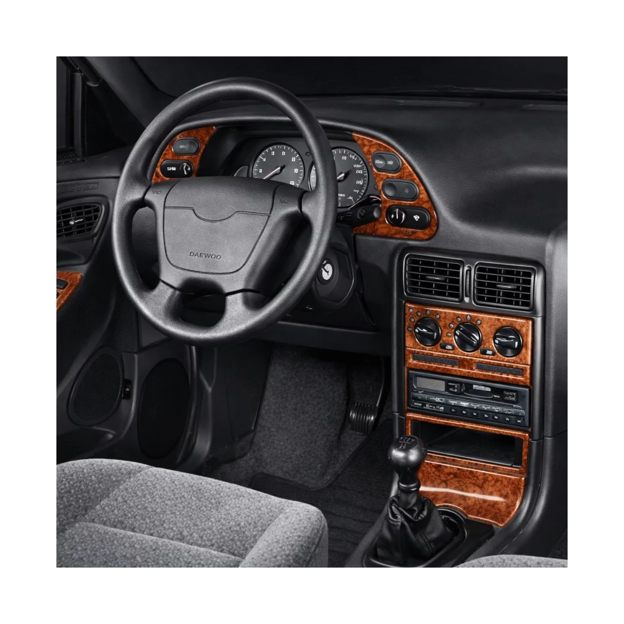 Daewoo Espero 02.95-01.98 3D Interior Dashboard Trim Kit Dash Trim Dekor 11-Parts