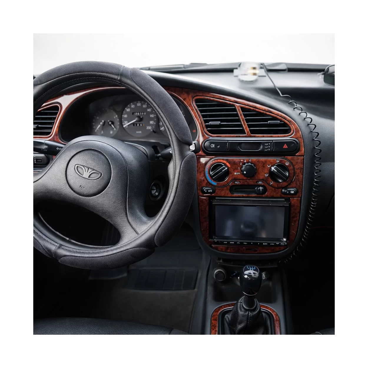 Daewoo Lanos 05.1997 3D Interior Dashboard Trim Kit Dash Trim Dekor 11-Parts