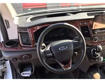 Ford New Transit 2020 3D Interior Dashboard Trim Kit Dash Trim Dekor 27-Parts - 1 - Interior Dash Trim Kit
