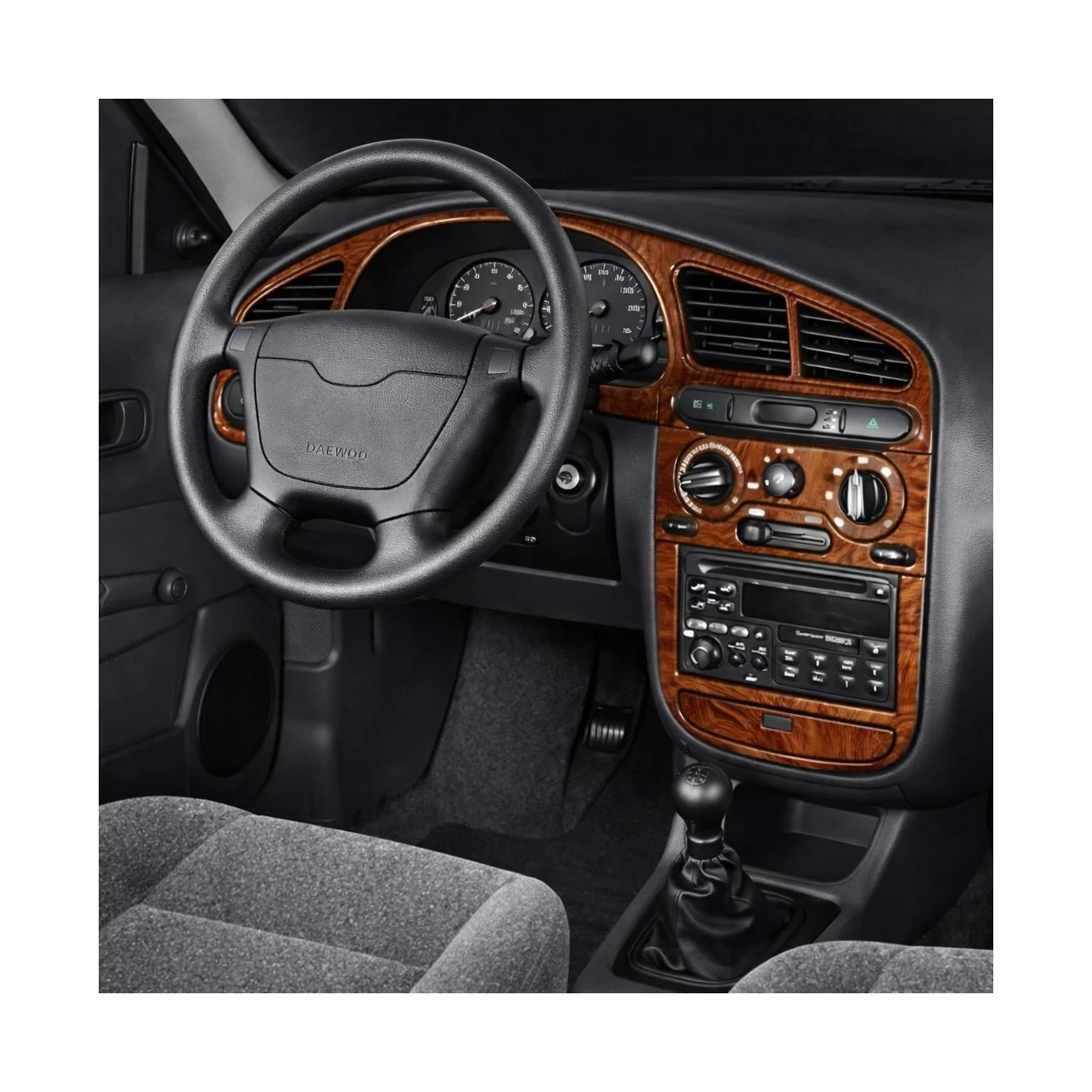 Daewoo Lanos 1999-2003 Full Set, Automatic Gear Interior BD Dash Trim Kit