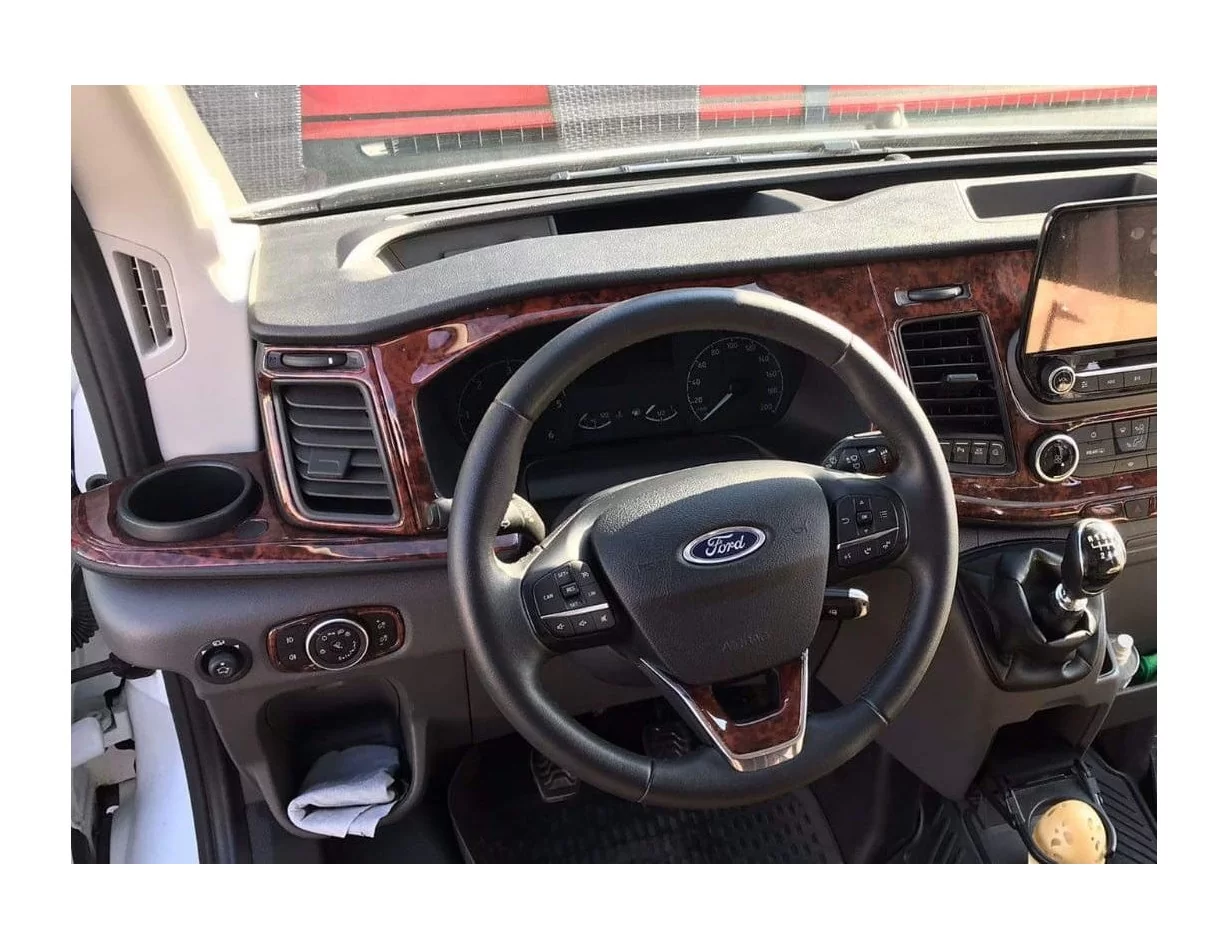 Ford New Transit 2020 3D Interior Dashboard Trim Kit Dash Trim Dekor 27-Parts - 1 - Interior Dash Trim Kit