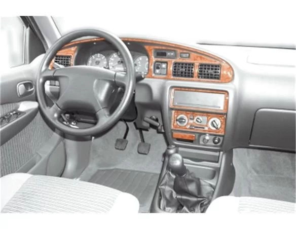 Ford Ranger 06.99-06.06 3D Interior Dashboard Trim Kit Dash Trim Dekor 12-Parts - 1 - Interior Dash Trim Kit