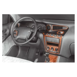 Daewoo Leganza 09.1997 3D Interior Dashboard Trim Kit Dash Trim Dekor 18-Parts