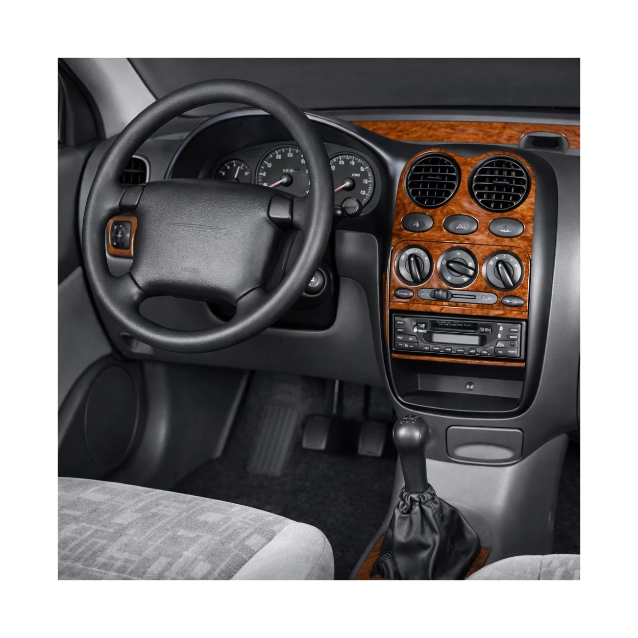 Daewoo Matiz 08.98-01.05 3D Interior Dashboard Trim Kit Dash Trim Dekor 11-Parts
