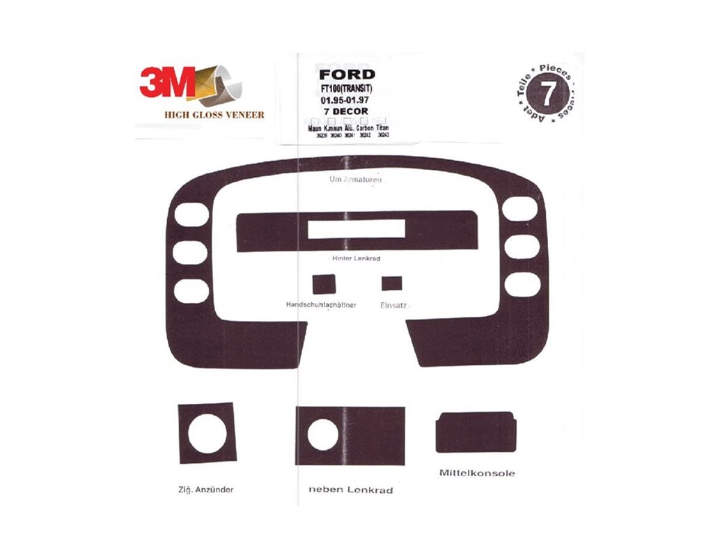 Setra 3-Series 01.96-01.00 3M 3D Car Tuning Interior Tuning Interior Customisation UK Right Hand Drive Australia Dashboard Trim 