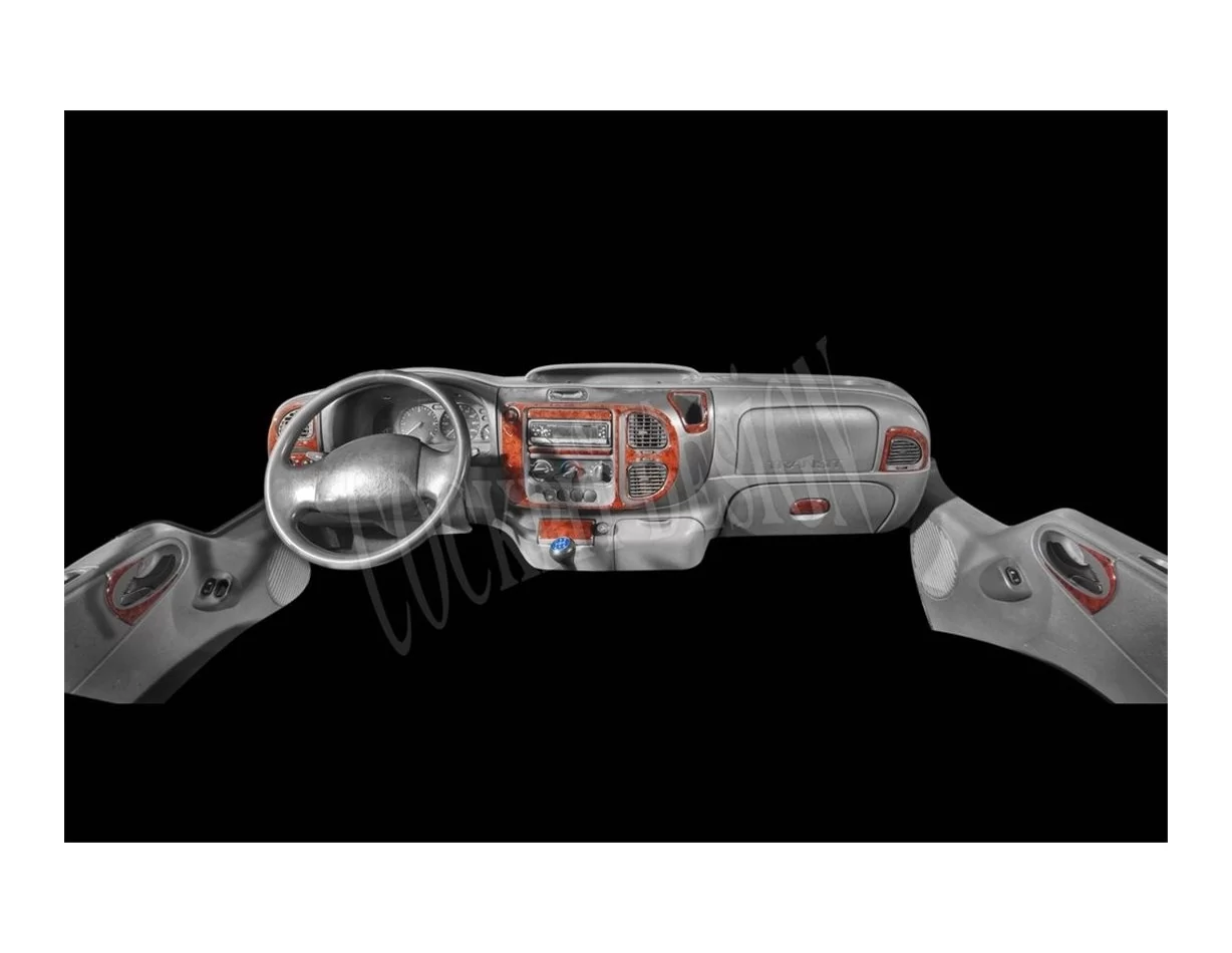 Ford Transit 03.00-08.06 3D Interior Dashboard Trim Kit Dash Trim Dekor 12-Parts - 1 - Interior Dash Trim Kit