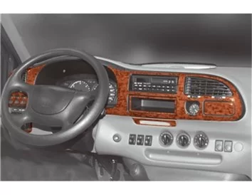 Ford Transit 05.97-03.00 3D Interior Dashboard Trim Kit Dash Trim Dekor 8-Parts - 1 - Interior Dash Trim Kit