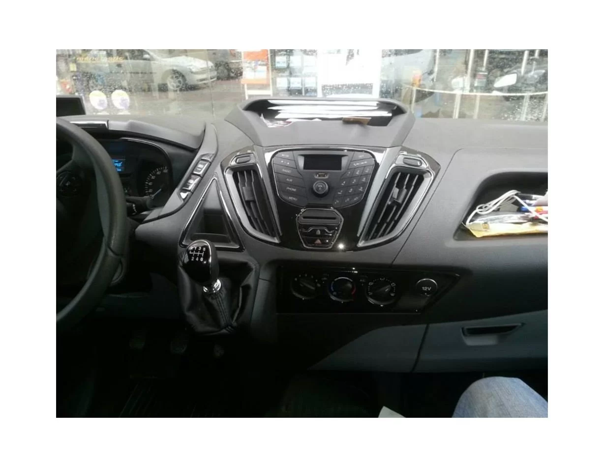 Ford Transit Custom 01.2014 3D Interior Dashboard Trim Kit Dash Trim Dekor 22-Parts - 1 - Interior Dash Trim Kit