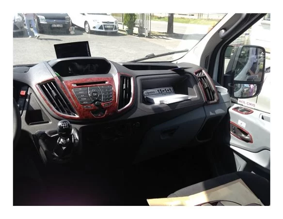 Ford Transit Custom Torneo 01.2014 3D Interior Dashboard Trim Kit Dash Trim Dekor 23-Parts - 1 - Interior Dash Trim Kit